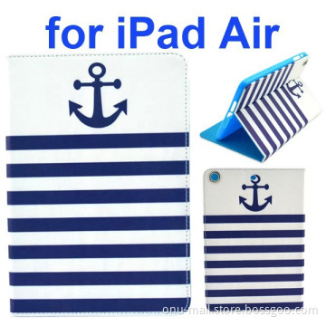 Color Printing Style Flip Leather Case Smart Cover for iPad Air